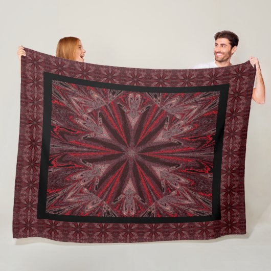 Wilde wilde bloemen 28 fleece deken (In situ)