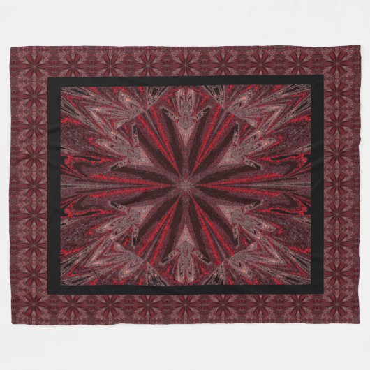 Wilde wilde bloemen 28 fleece deken (Voorkant (Horizontaal))