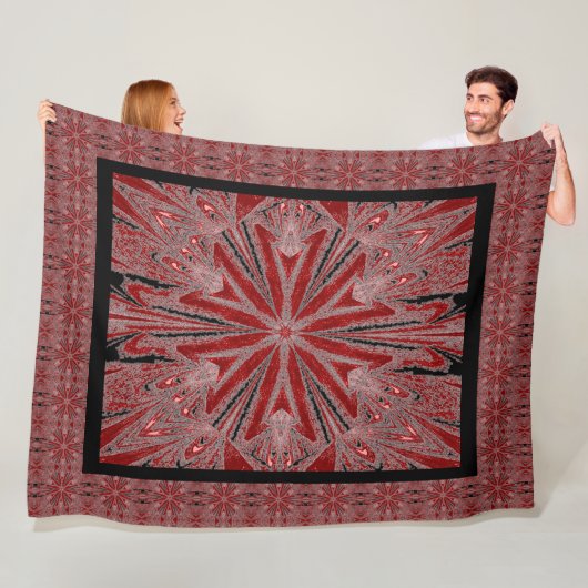 Wilde wilde bloemen 29 fleece deken (In situ)