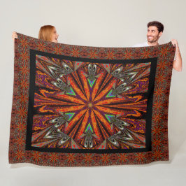 Wilde wilde bloemen 2 fleece deken