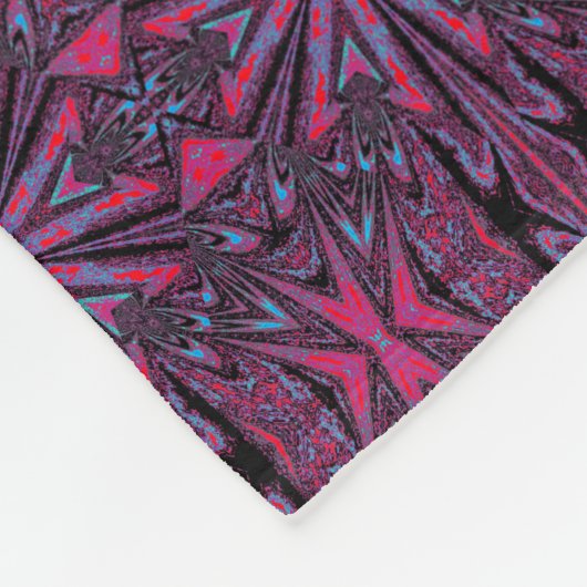 Wilde wilde bloemen 32 fleece deken (Hoek)