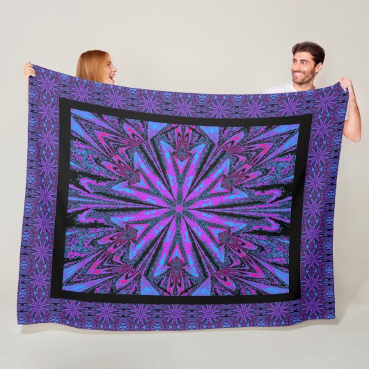 Wilde wilde bloemen 35 fleece deken (In situ)