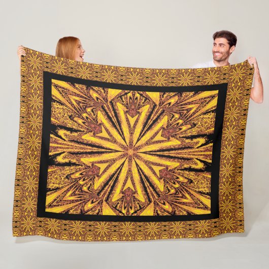 Wilde wilde bloemen 6 fleece deken (In situ)