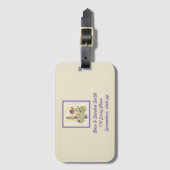 Wilde wilde bloemen bagagelabel (Voorkant (verticaal))