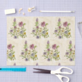 Wilde wilde bloemen op tissuepapier (Craft)