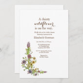 Wilde wilde bloemen Uitnodiging (Voorkant / Achterkant)