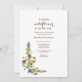 Wilde wilde bloemen Uitnodiging