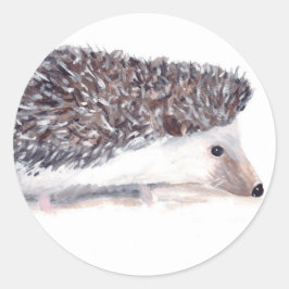 Wilde wilde fauna in egel ronde sticker