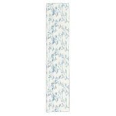 Wilde wilde paarden Indigo Table Runner Korte Tafelloper (Voorkant)