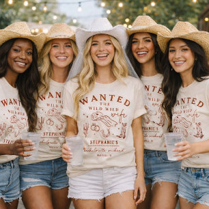 Wilde Wilde Vrouw Rode Vrijgezellenfeest Op Maat G T-shirt