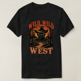 Wilde Wilde West Cowboy Zonsondergang T-shirt