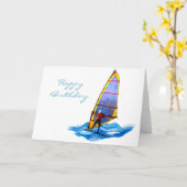 Wilde Windsurfer Kaart (Gele Bloem)