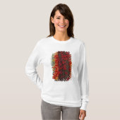 Wilde wingerd helderrood in de herfst bij t-shirt (Voorkant volledig)
