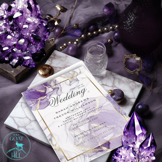 Wilde Wisteria Goud Abstract Kaart