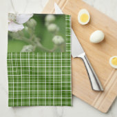 Wilde witte framboembloem. theedoek (Quarter Fold)