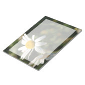 Wilde witte melkbloemen notitieblok (Schuin)