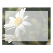 Wilde witte melkbloemen notitieblok (Voorkant)