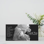 Wilde Witte Rozen 2 Condoleance Bedankt (Staand voorkant)