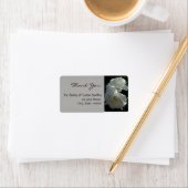 Wilde witte rozen Dank u Etiket 1 (Insitu)