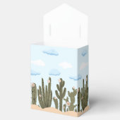 Wilde woestijn met Cactus Schattige Baby shower Bedankdoosjes (Geopend)