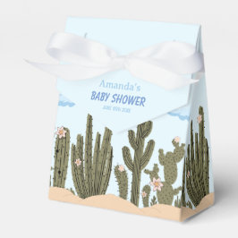 Wilde woestijn met Cactus Schattige Baby shower Bedankdoosjes