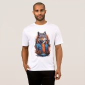 Wilde Wolf Dier T-shirt (Voorkant volledig)