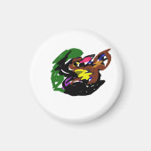 Wilde Wolf herfst Magneet (Voorkant)