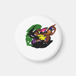 Wilde Wolf herfst Magneet