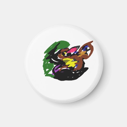 Wilde Wolf herfst Magneet (Voorkant)