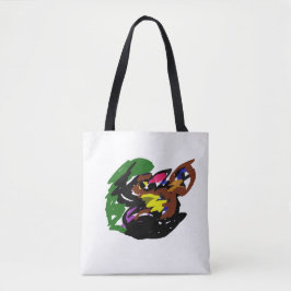 Wilde Wolf herfst Tote Bag