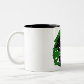 Wilde Wolf herfst Tweekleurige Koffiemok (Links)