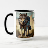 wilde wolf Koffie Mok (Links)