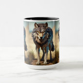 wilde wolf Koffie Mok (Midden)