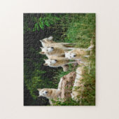 wilde wolf legpuzzel (Verticaal)