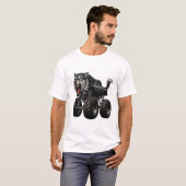 Wilde Wolf Monster Truck T-shirt (Voorkant volledig)