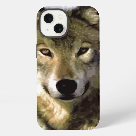 Wilde Wolfogen iPhone Hoesje (Achterkant)