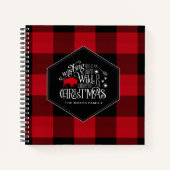 Wilde Wonderful Kerstrode Buffalo Pset ID604 Notitieboek (Voorkant)