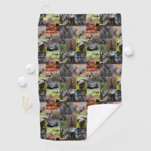 Wilde Wonders: Boeiende Australische Fotocollage Golfhanddoek
