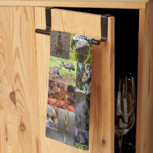 Wilde Wonders: Boeiende Australische Fotocollage Theedoek