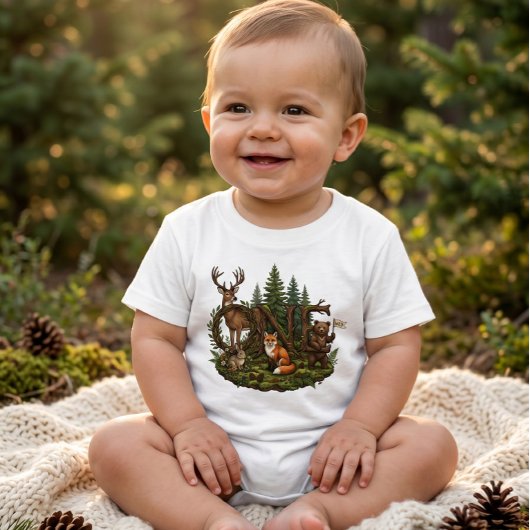 Wilde Woodland Baby Verjaardag