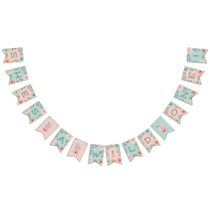 Wilde   Woodland Boho thema eerste verjaardag Vlaggetjes