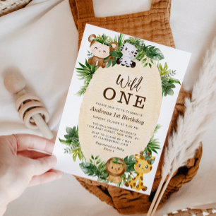 WILDE   Woodland oerwoud verjaardagsuitnodiging Kaart