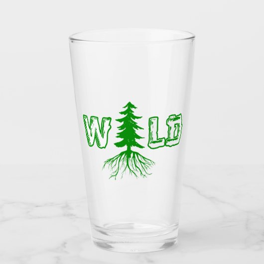 Wilde wortels buitenshuis glas (Voorkant)