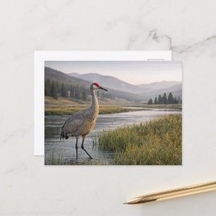 Wilde Zandheuvelkraan Rivierdal Wildernis Scène Briefkaart