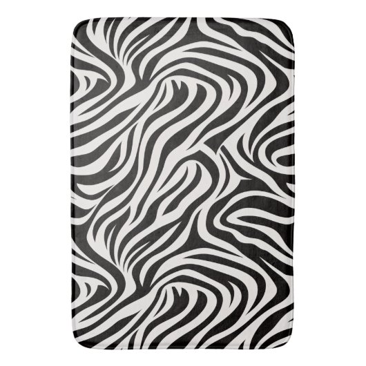 Wilde Zebra Badmat (Voorkant Verticaal)