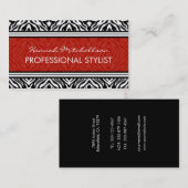 Wilde Zebra Professional Visitekaartjes (Voorkant / Achterkant)