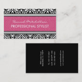 Wilde Zebra Professional Visitekaartjes (Voorkant / Achterkant)