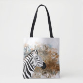 wilde zebra tote bag (Voorkant)
