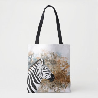 wilde zebra tote bag
