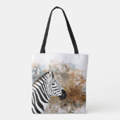 wilde zebra tote bag (Achterkant)